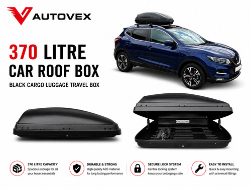 Black 370 litre car - 370,