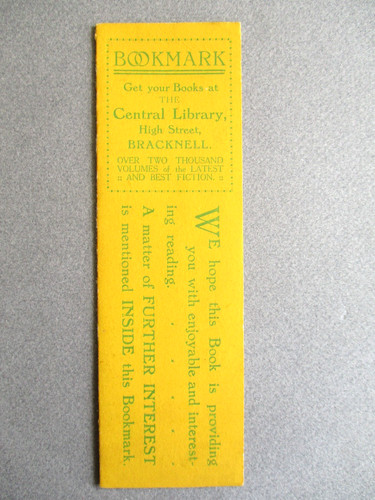 Vintage bookmark bracknell - vintage,