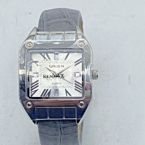 Ladies gruen cuff - watch, silver